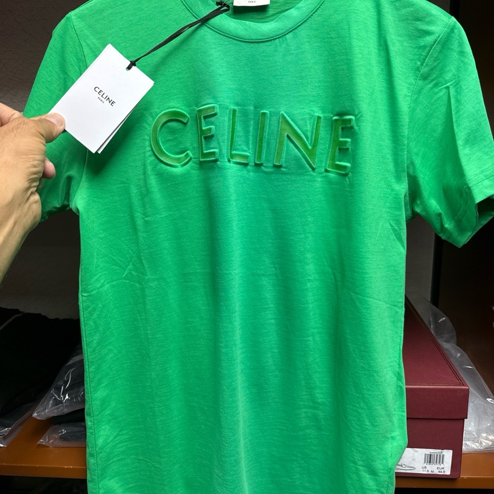 Celine Green Short Sleeve Tee